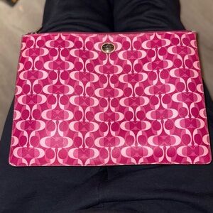 Coach Pink Signature Wristlet